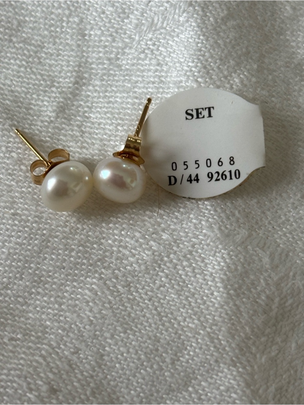 14K Yellow Gold Pearl Earrings 6.5mm 7mm Cultured Freshwater Studs Women New